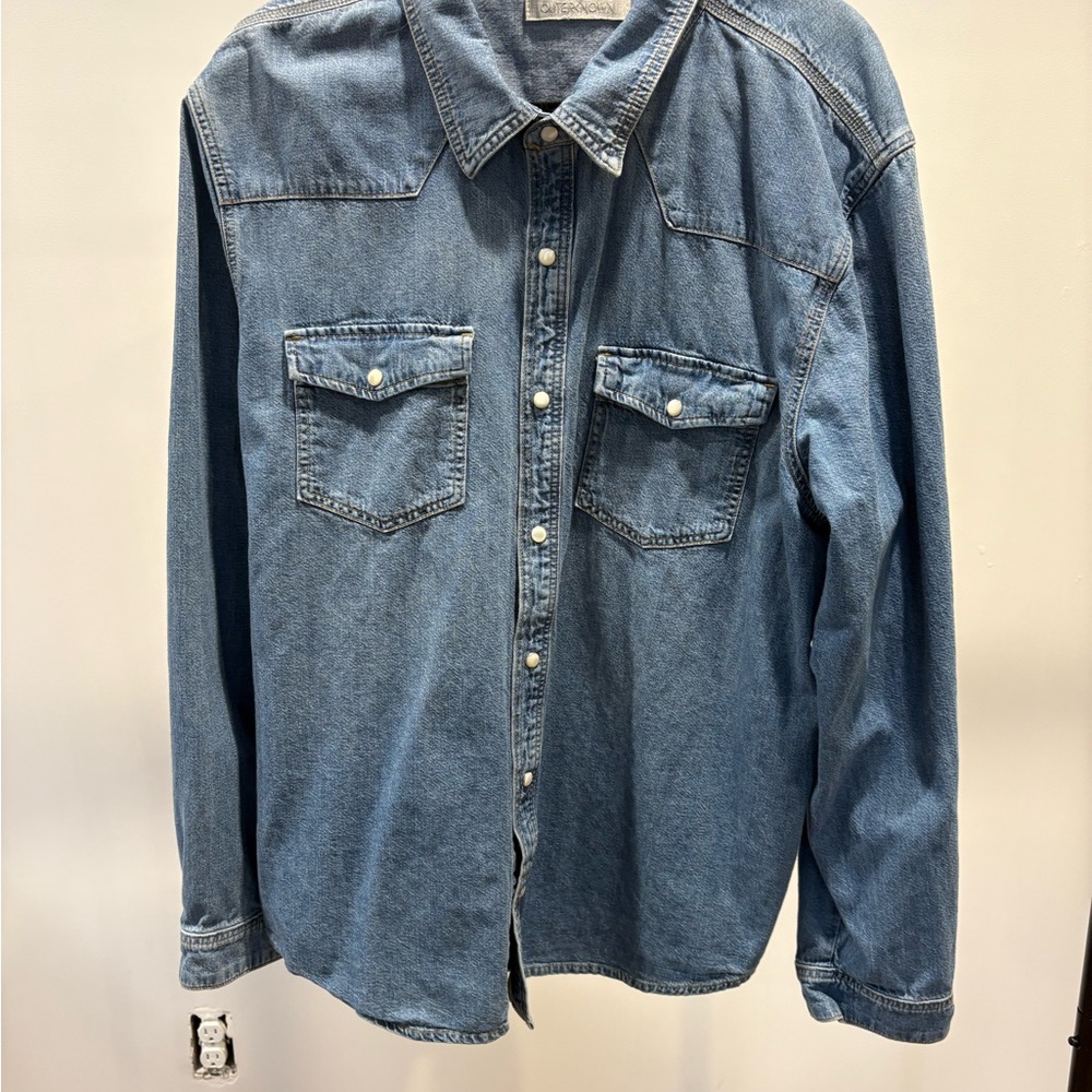 Outerknown Blue Casual Button Down Shirt